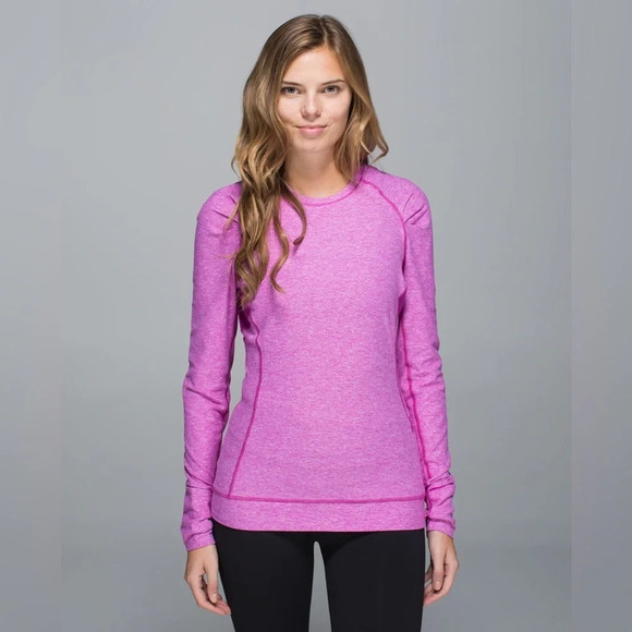 Lululemon Think Fast Long  Sleeve
Heathered Ultra Violet / Ultra Violet size 6 - Picture 2 of 7